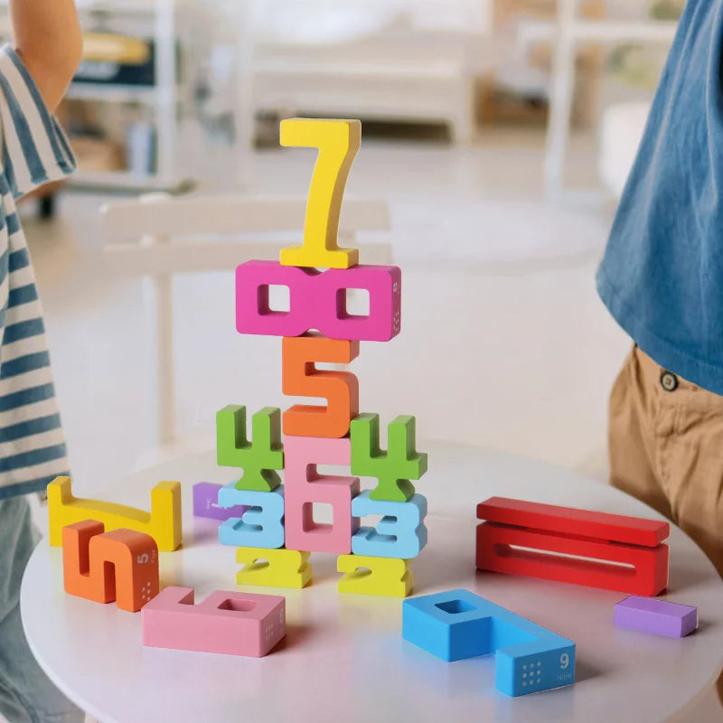 Spielerisch rechnen lernen – Montessori Holz-MagicBlox für Kinder